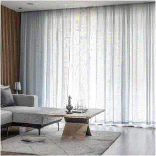 Sheer Curtains in a living area